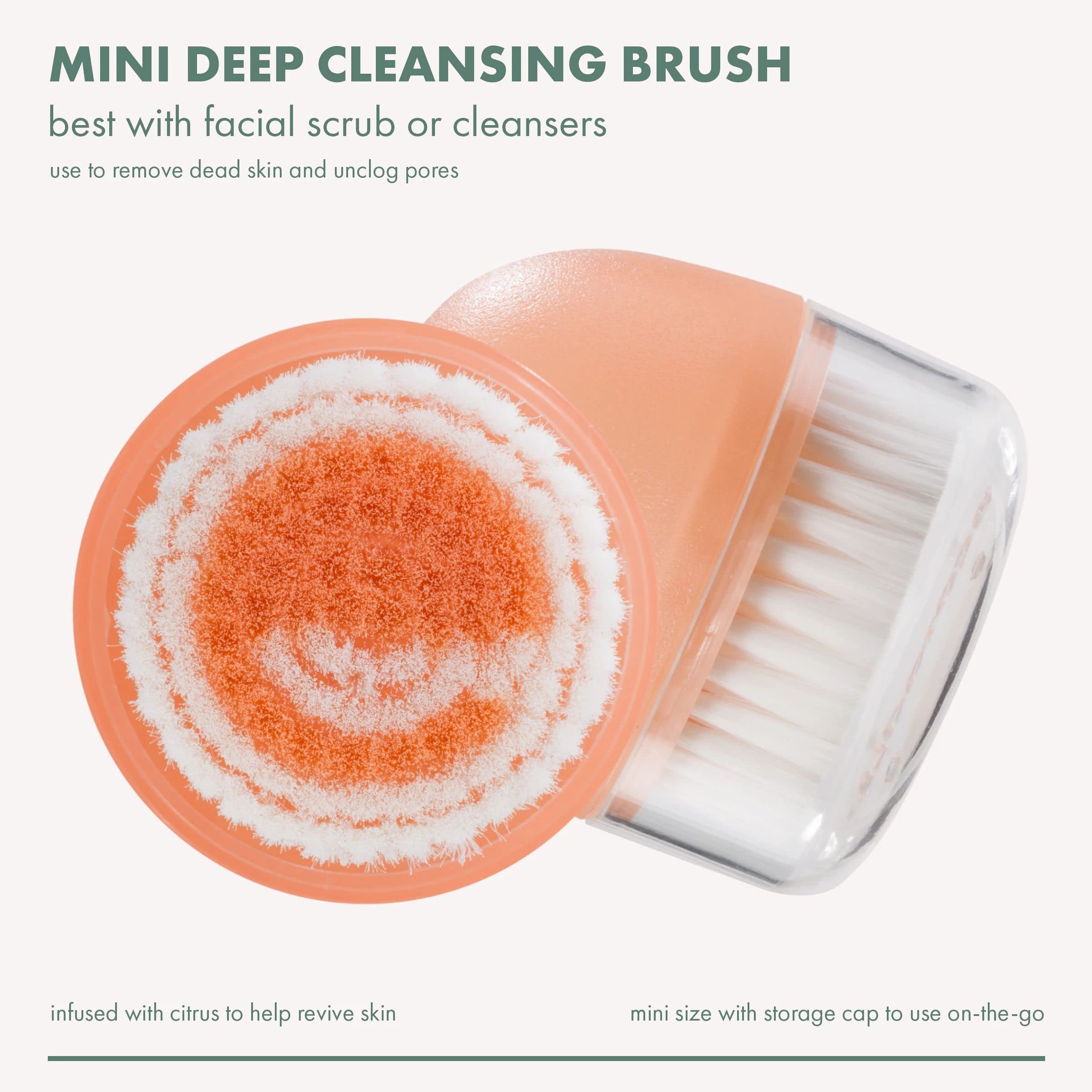 Foto 4 | Cepillo De Limpieza Facial Ecotools Mini Con Cítricos Veganos, 2 Unidades - Venta Internacional.