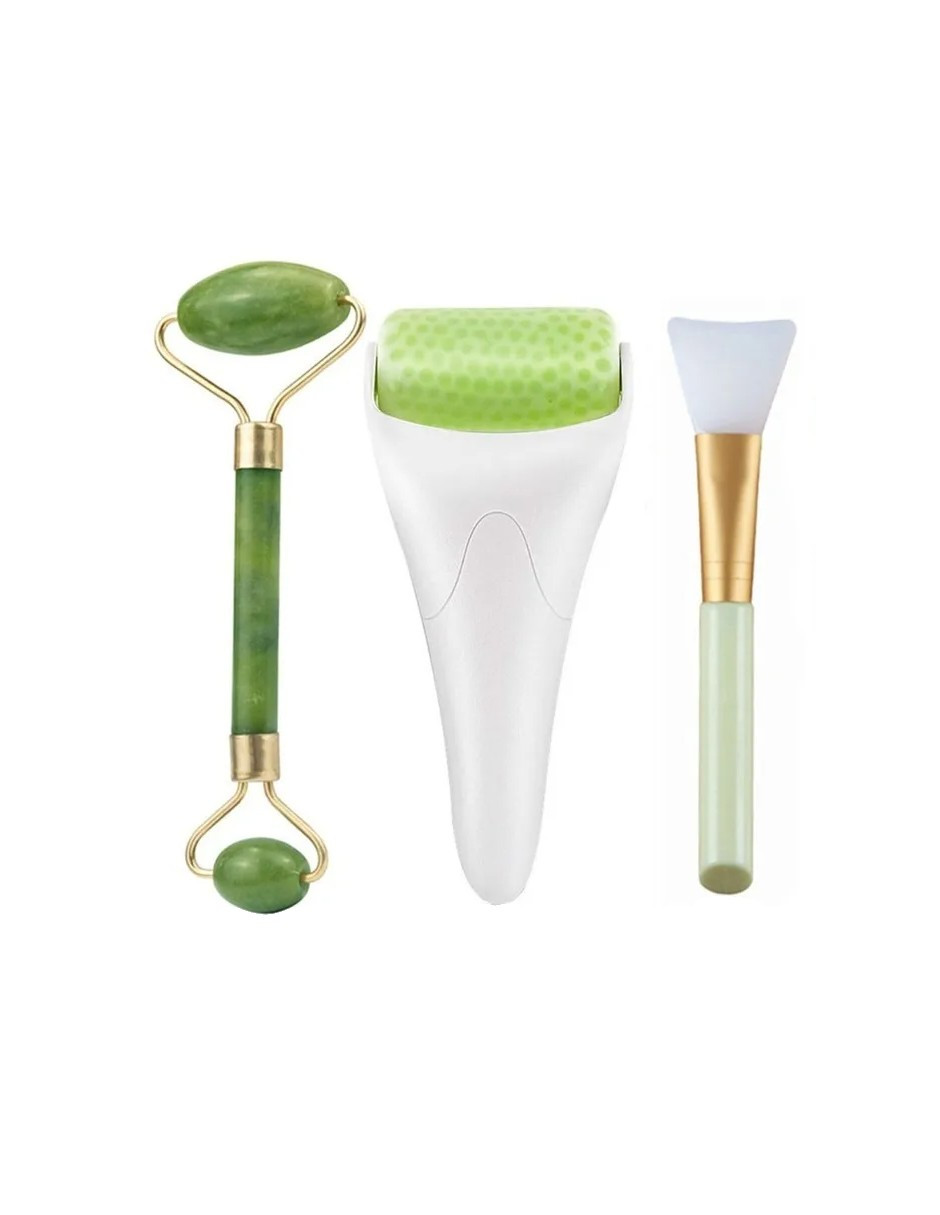 Foto 1 | Kit Rodillo Masaje Facial De Jade Antienvejecimiento
