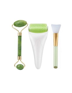 Foto 1 | Kit Rodillo Masaje Facial De Jade Antienvejecimiento