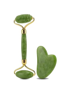 Foto 1 | Kit Rodillo De Masaje Facial De Jade Gua Sha