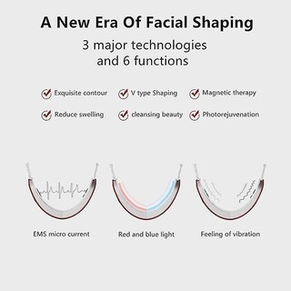 Foto 4 | Limpiadores Faciales Huoguo Microcurrent Ems Lifting En Forma De V - Venta Internacional.