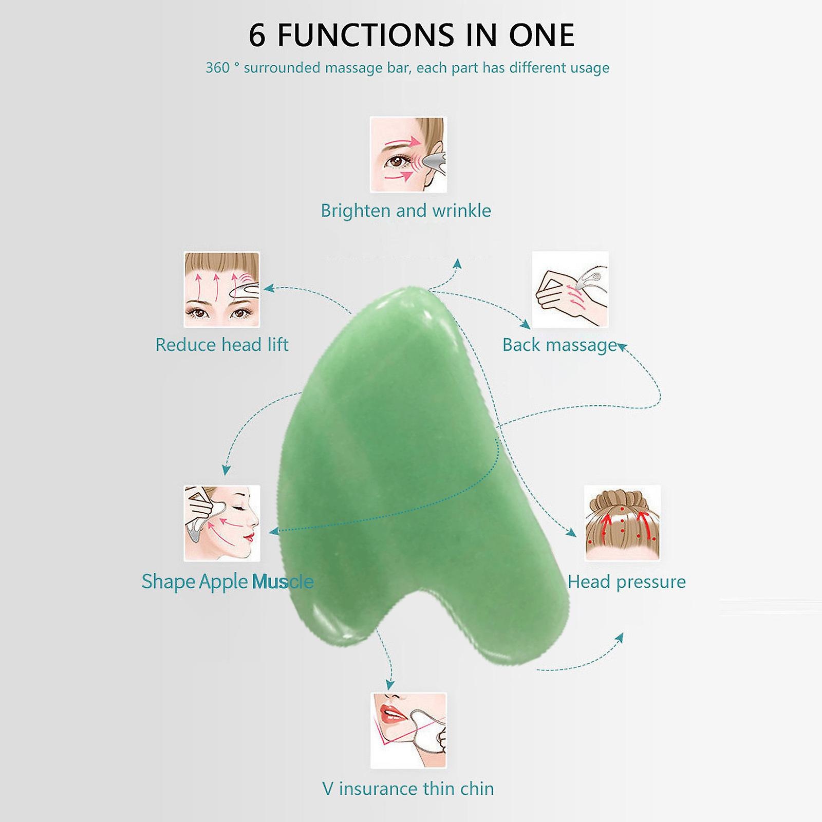 Foto 4 pulgar | Tabla De Raspar Gua Sha Crystal Jade Para Dispositivo De Masaje - Venta Internacional.