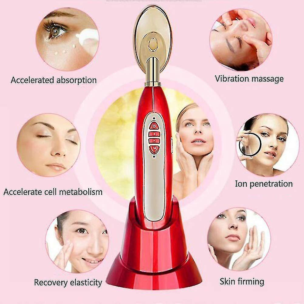Foto 2 | Limpiadores Faciales Huoguo Masajeador Facial Rojo Caliente Y Frío - Venta Internacional.
