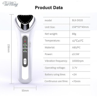 Foto 2 | Limpiadores Faciales Dispositivo Eléctrico Ultrasónico De Belleza Facial - Venta Internacional.