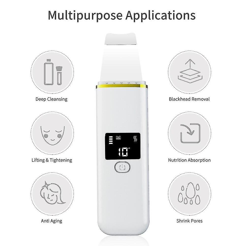 Foto 2 | Limpiador Facial Huoguo Ultrasonic Ion Ems Therapy Lcd Scrubb - Venta Internacional.