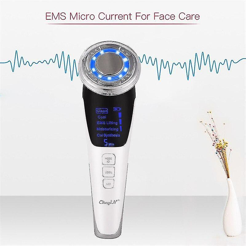 Foto 5 | Limpiadores Faciales Huoguo Ems  Masajeador Facial De Iones Sónicos  Blanco - Venta Internacional.