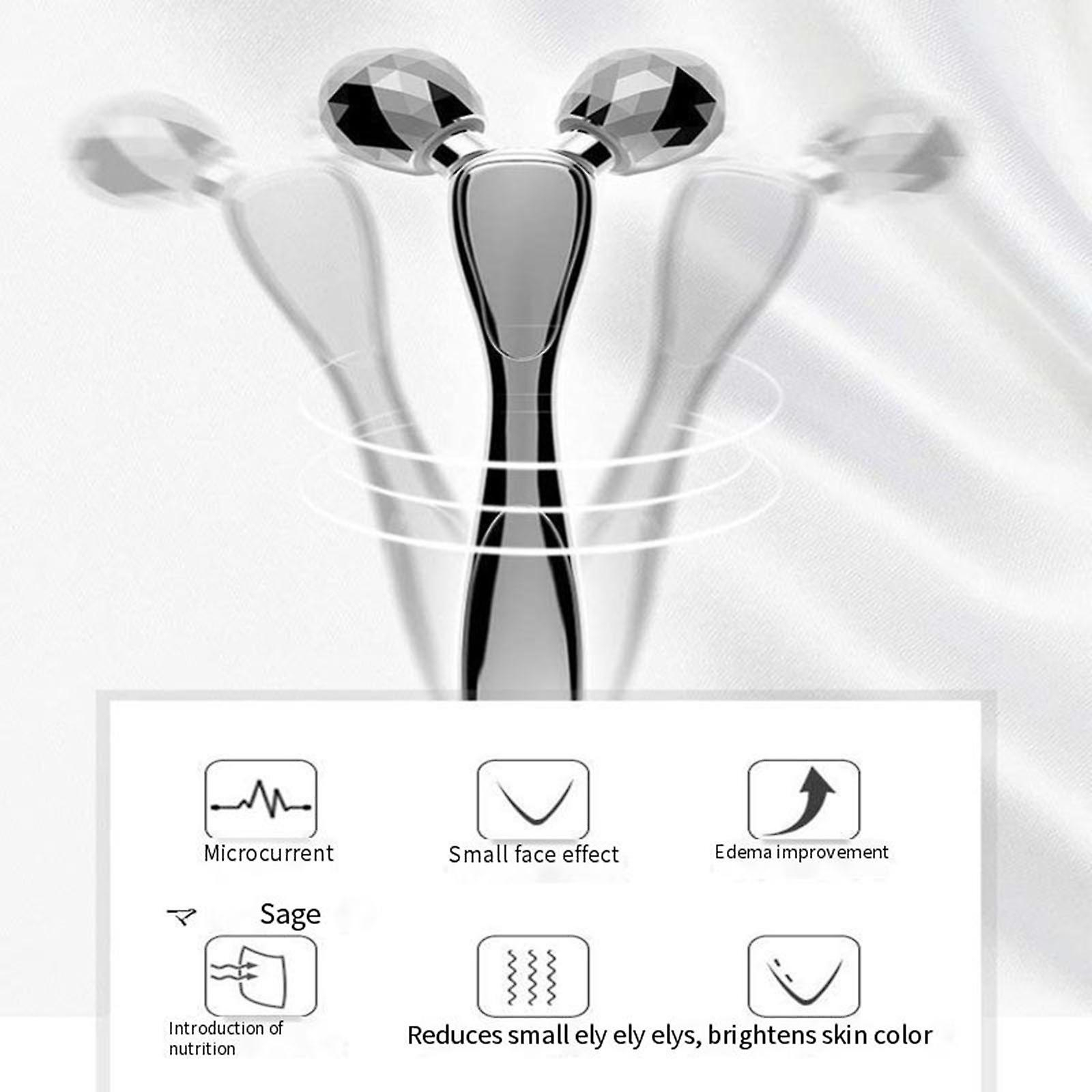 Foto 5 pulgar | Masajeador Manual Huoguo Waterproof Silver Roller Face 3d - Venta Internacional.