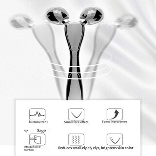 Foto 4 | Masajeador Manual Huoguo Waterproof Silver Roller Face 3d - Venta Internacional.