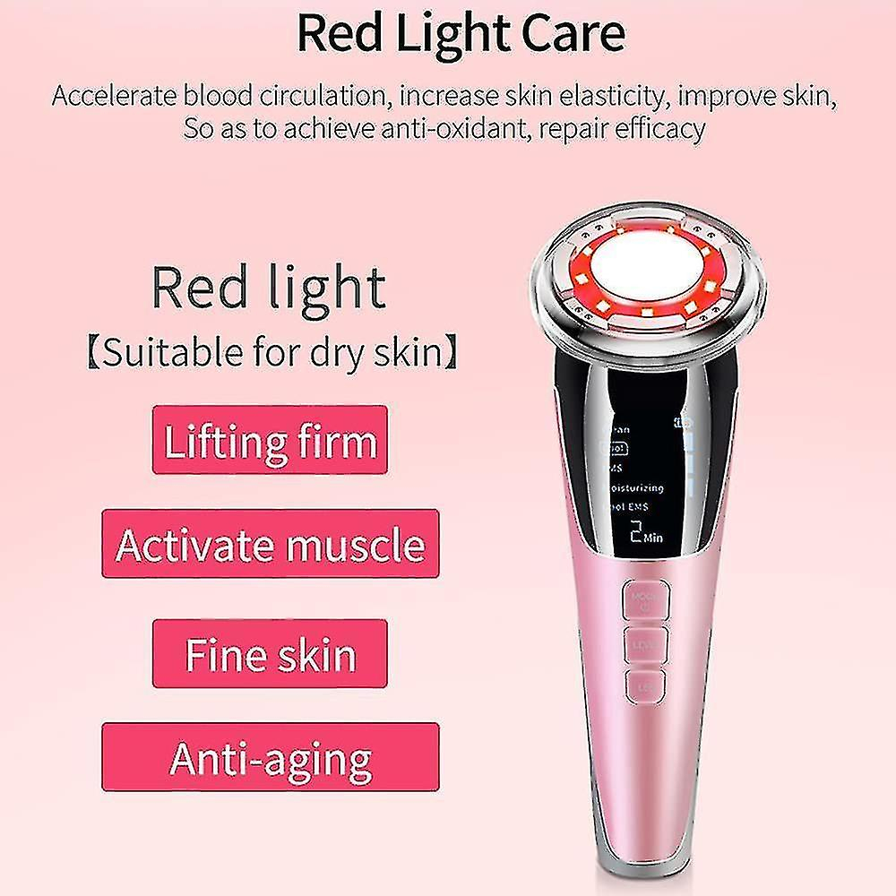 Foto 4 pulgar | Limpiadores Faciales  Dispositivo De Belleza  Masaje Ems Con Calor Y Frío  Rosa - Venta Internacional.