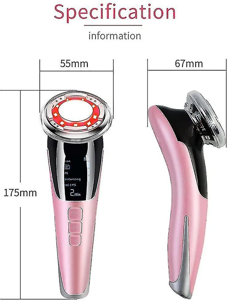 Foto 5 pulgar | Limpiadores Faciales  Dispositivo De Belleza  Masaje Ems Con Calor Y Frío  Rosa - Venta Internacional.
