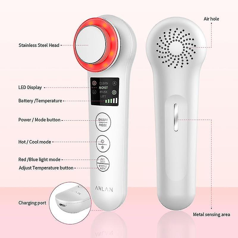Foto 2 | Limpiadores Faciales Huoguo Dispositivo De Belleza Multifuncional Blanco - Venta Internacional.