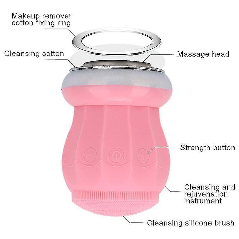 Foto 4 | Cepillo De Limpieza Facial Huoguo Eléctrico Recargable Rosa - Venta Internacional.