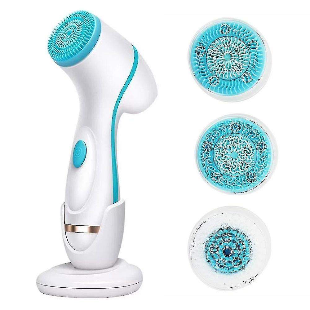 Foto 1 | Cepillo Facial Eléctrico Facial Cleansers  3 Cabezales  Turquesa - Venta Internacional.