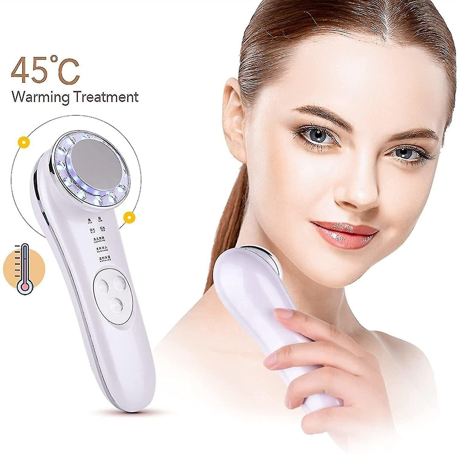 Foto 6 pulgar | Facial Cleansers Huoguo Masajeador Facial Led 7 En 1  Blanco - Venta Internacional.