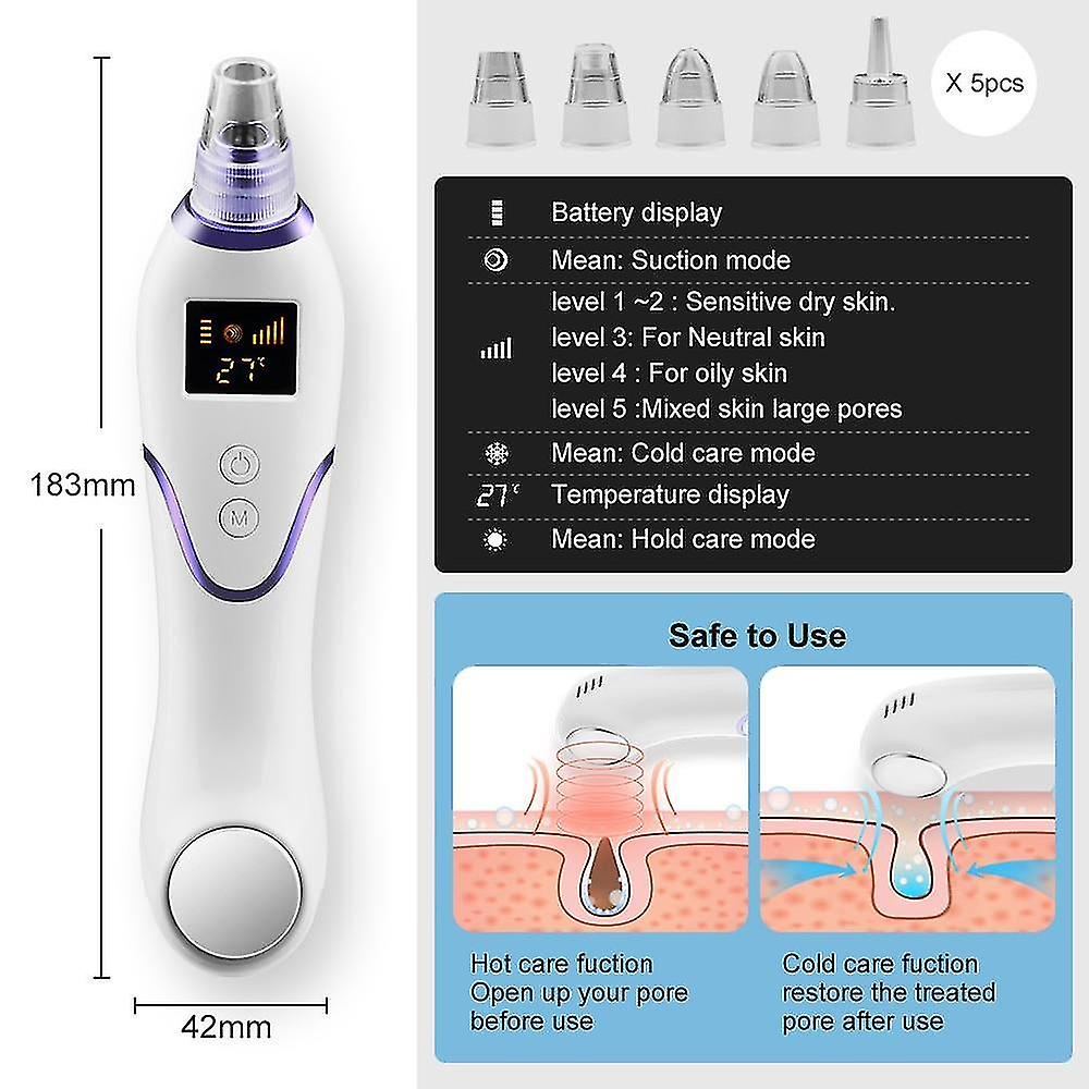 Foto 4 pulgar | Limpiador Facial Huoguo Depurador Ultrasónico De Piel Blackhead Re - Venta Internacional.