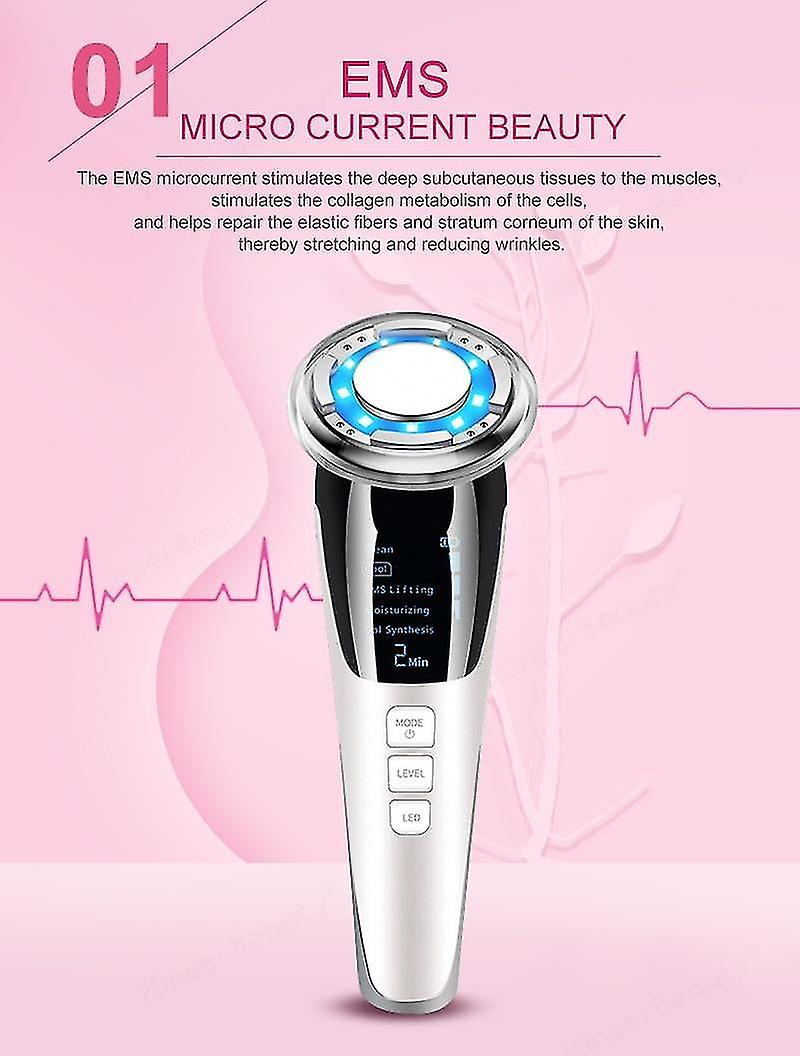 Foto 5 pulgar | Limpiadores Faciales Ems  Masajeador De Estiramiento Facial  Caliente Y Frío  Led - Venta Internacional.