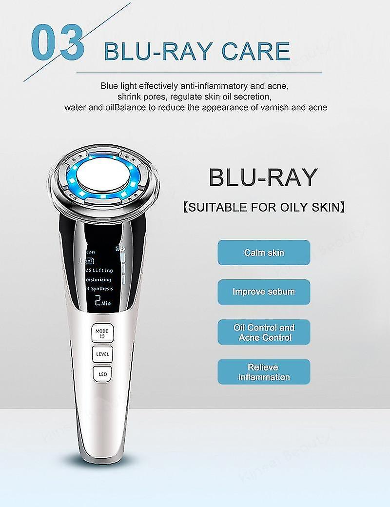 Foto 6 pulgar | Limpiadores Faciales Ems  Masajeador De Estiramiento Facial  Caliente Y Frío  Led - Venta Internacional.