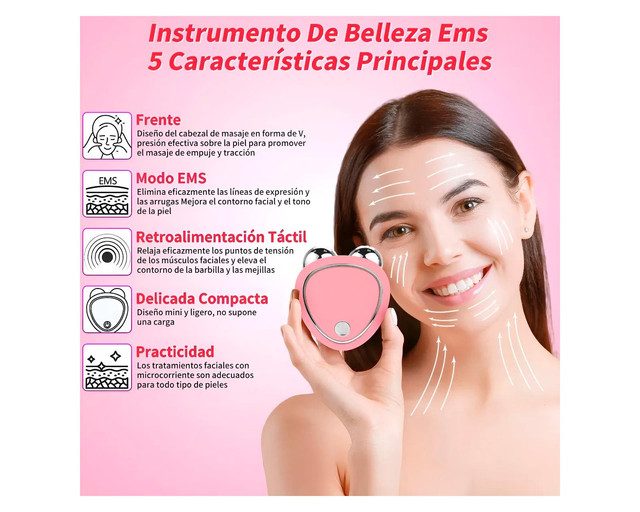 Foto 4 pulgar | Masajeador De Microcorriente Facial Reafirmante Y Tonificante