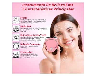 Foto 3 | Masajeador De Microcorriente Facial Reafirmante Y Tonificante