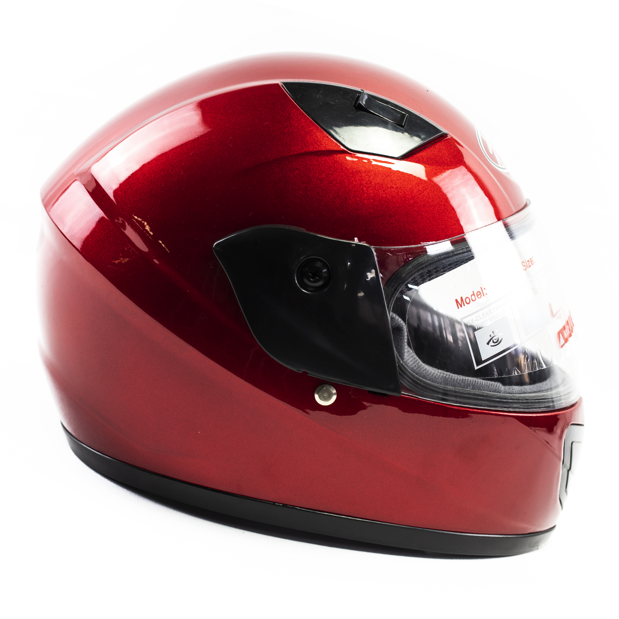 Foto 2 pulgar | Casco Infantil para Moto Kinlley Y001 Abs color Rojo Integral Talla L