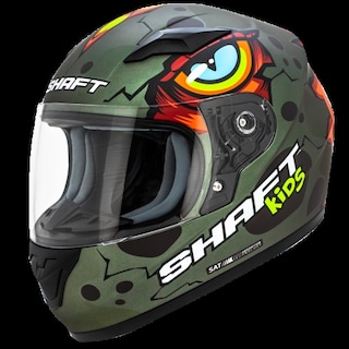 Foto 3 | Casco Infantil para Moto Shaft Yoigo color Anaranjado con Verde Integral Talla L