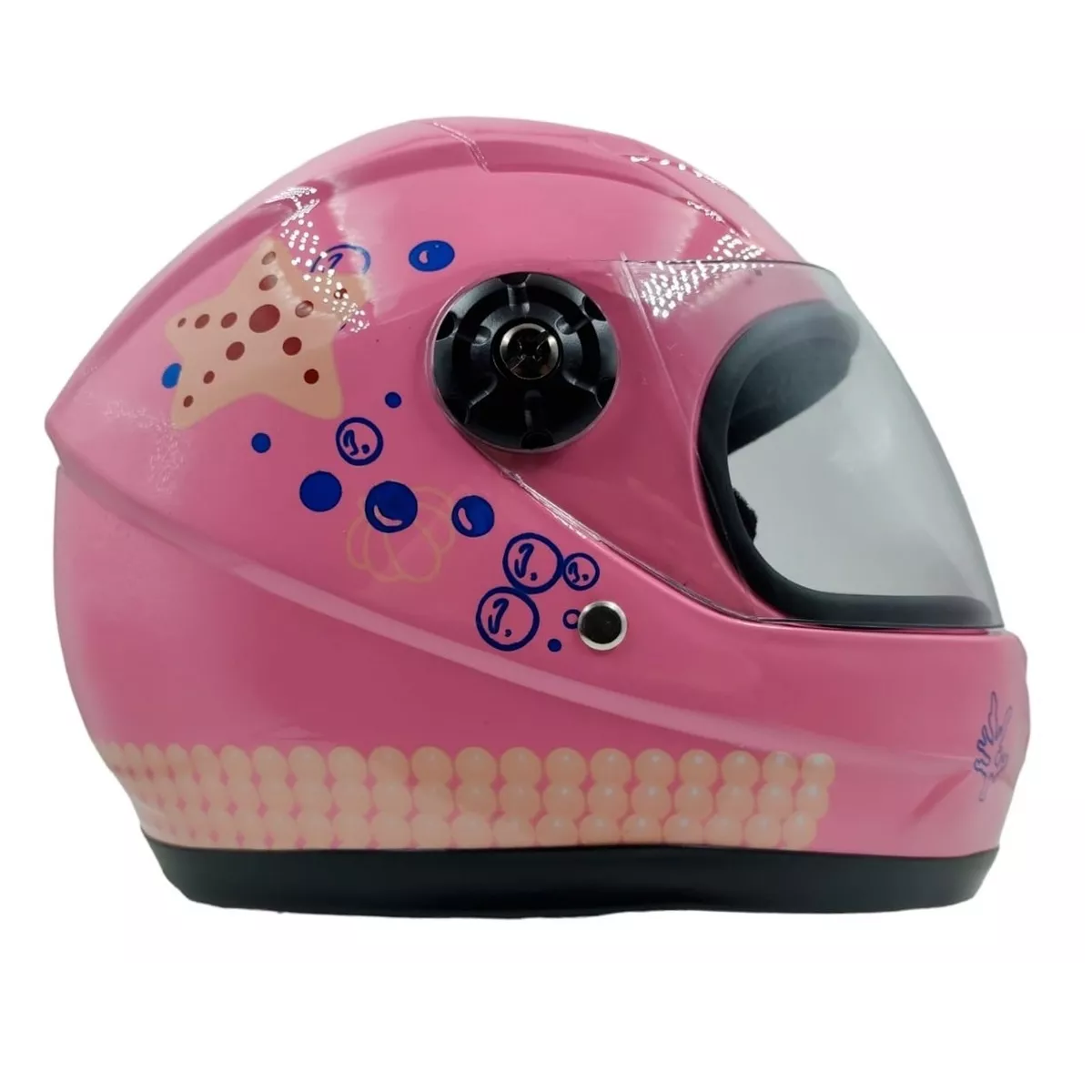 Casco Broche Seguridad Moto Caballito De Mar  Eo Safe Imports Esi-13083 Rosa