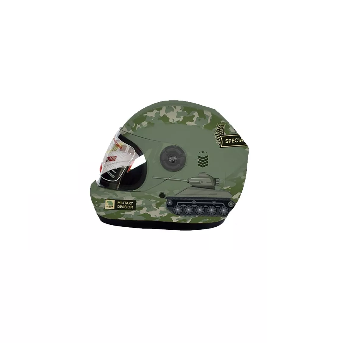 Foto 2 pulgar | Casco Cerrado Infantil Special Force Militar Con Luz Rmb Eo Safe Imports Esi-14096 Verde