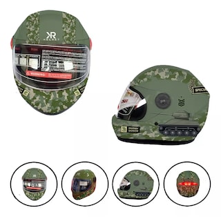 Foto 3 | Casco Cerrado Infantil Special Force Militar Con Luz Rmb Eo Safe Imports Esi-14096 Verde