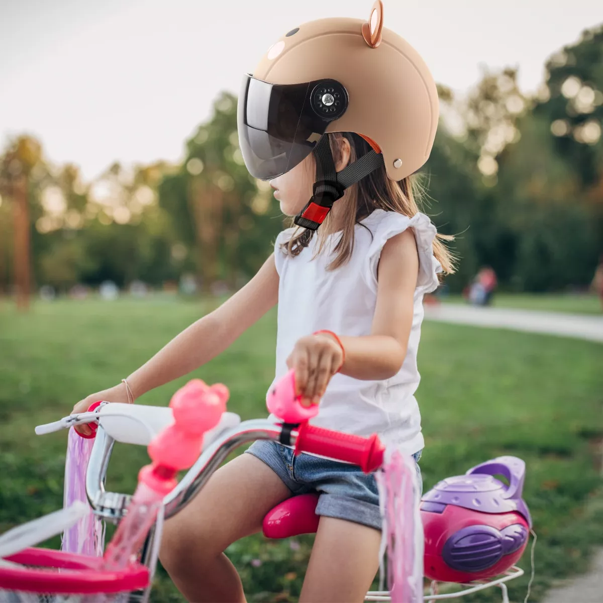 Foto 2 | Casco Infantil de Ciclismo Eo Safe Imports Esi-14093 Marrón para Niños