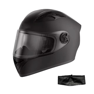 Foto 1 | Casco Para Moto Barato Abatible, Negro, Para Niños, Visera Doble