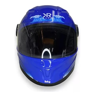Foto 1 | Casco Infantil Belug Azul Cerrado Con Luz Shark Attack Brillante