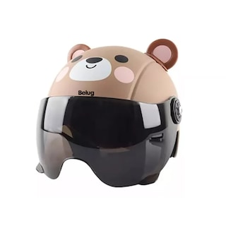 Foto 1 | Gorro De Ciclismo Con Casco De Dibujos Animados Para Niños Belug, Café