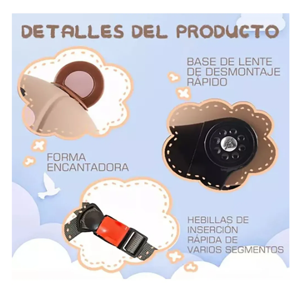 Foto 5 pulgar | Gorro De Ciclismo Con Casco De Dibujos Animados Para Niños Belug, Café