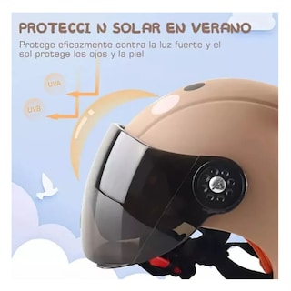 Foto 5 | Gorro De Ciclismo Con Casco De Dibujos Animados Para Niños Belug, Café