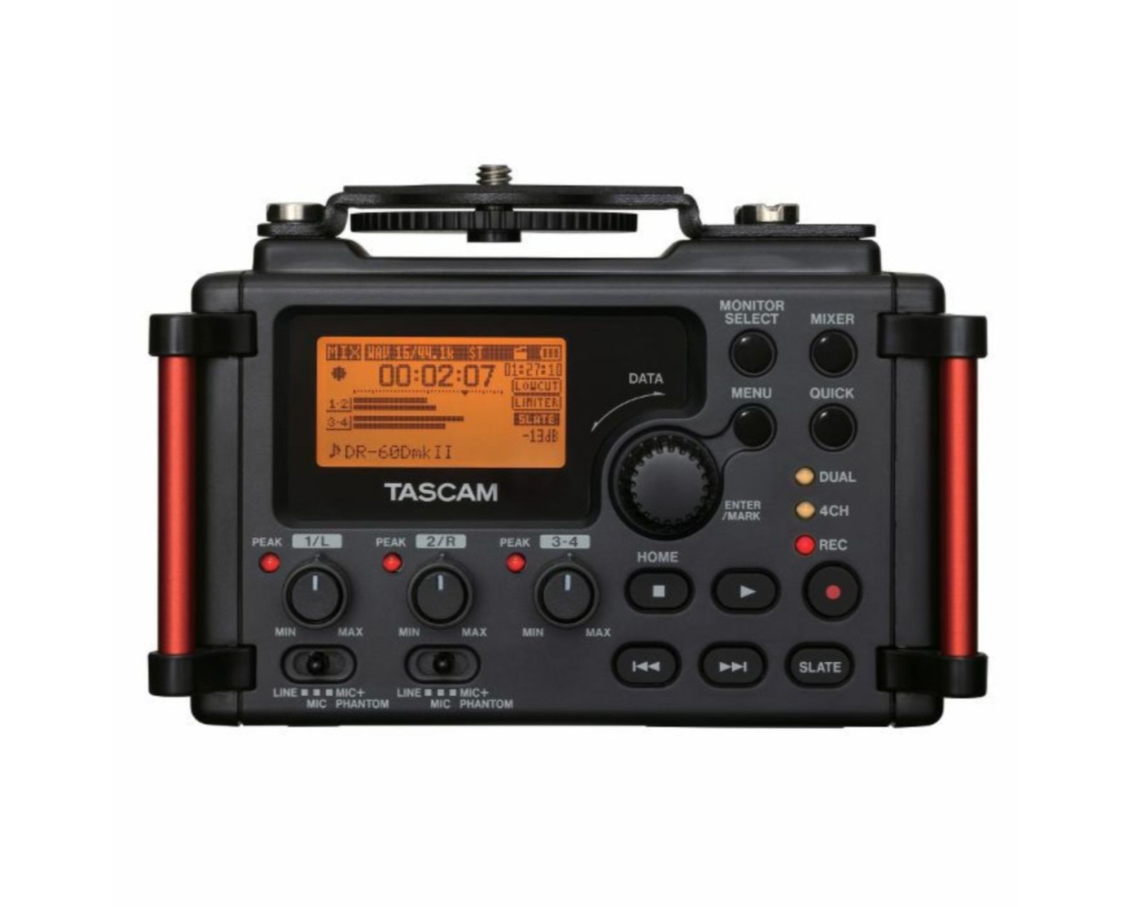 Grabadora De Voz Digital Tascam Dr-60dmkii 4 Canales color Negro