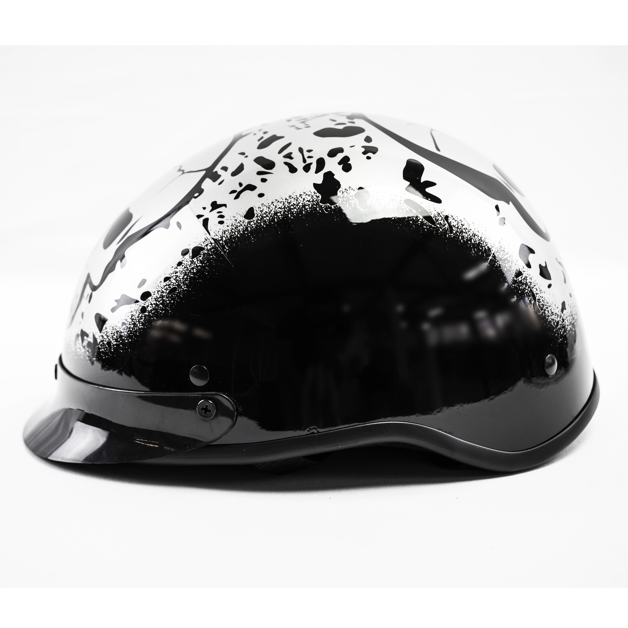 Foto 3 pulgar | Casco para Moto Kinlley Calavera color Negro Classic Talla Xl