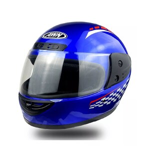 Foto 2 | Casco Para Motocicleta Con Visor Protector Certificación Azul Talla M