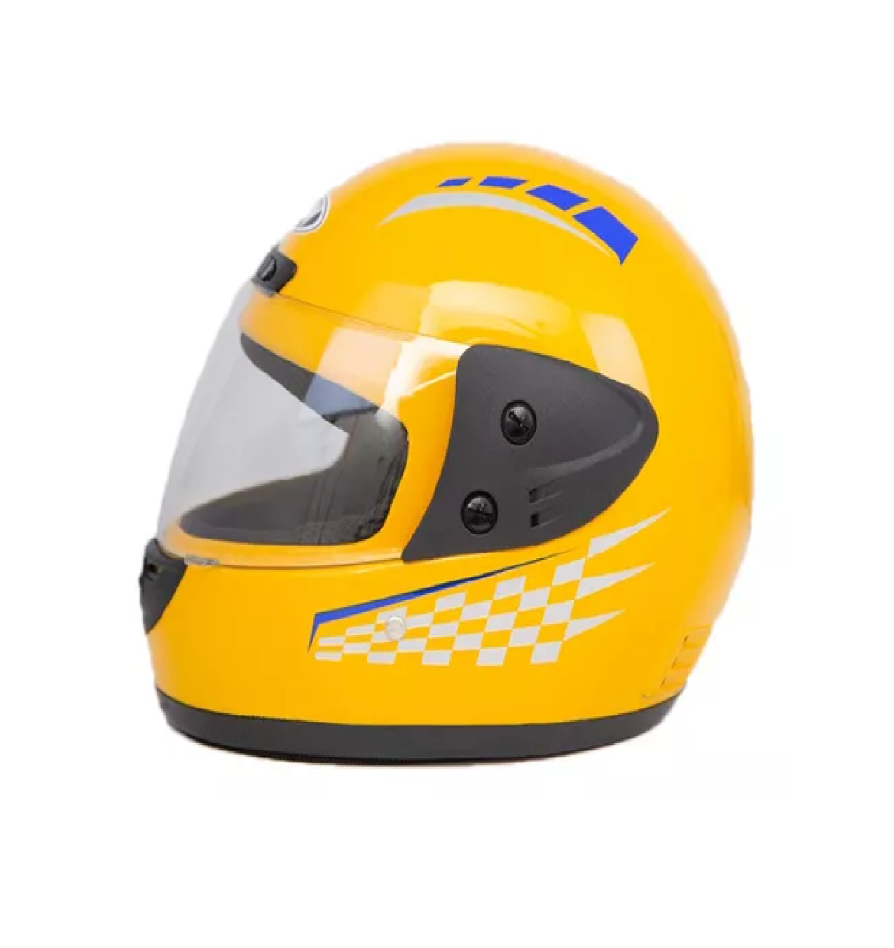 Foto 5 pulgar | Casco Para Motocicleta Con Visor Protector Certificación Amarillo Talla L