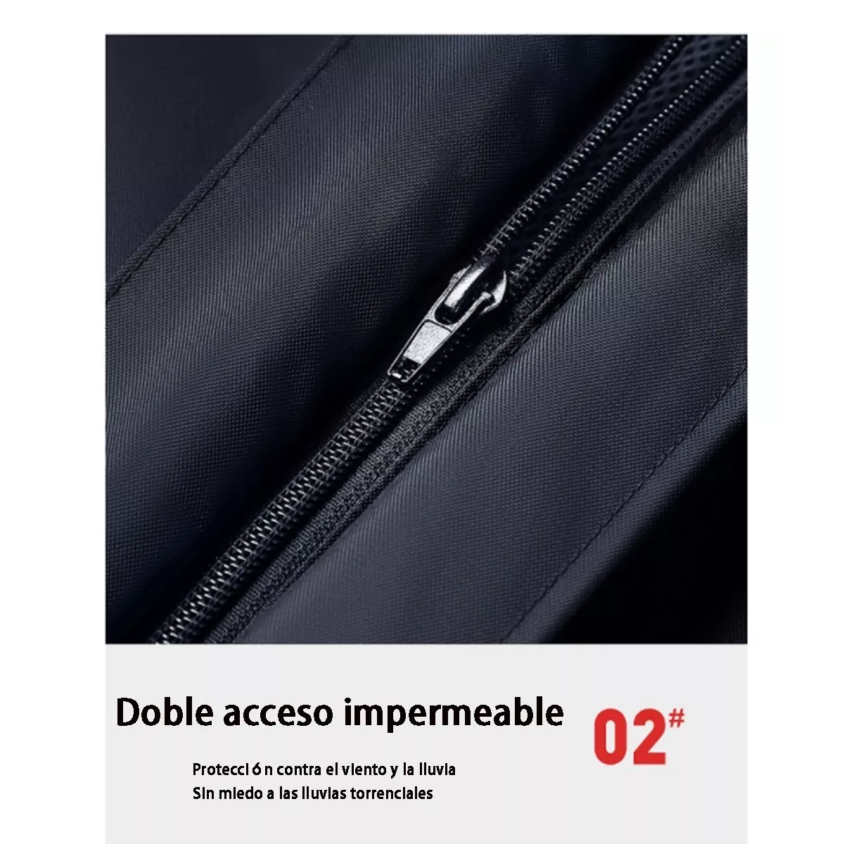 Foto 4 pulgar | Impermeable para Motociclista Reflejante Eo Safe Imports Negro