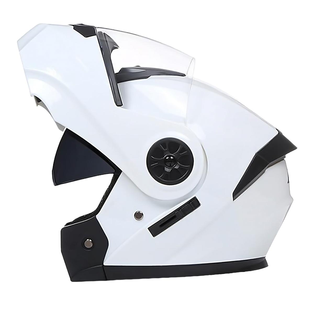 Foto 2 pulgar | Casco Para Motociclista Ventdepot Mxbsh-004 1 Pieza  Blanco