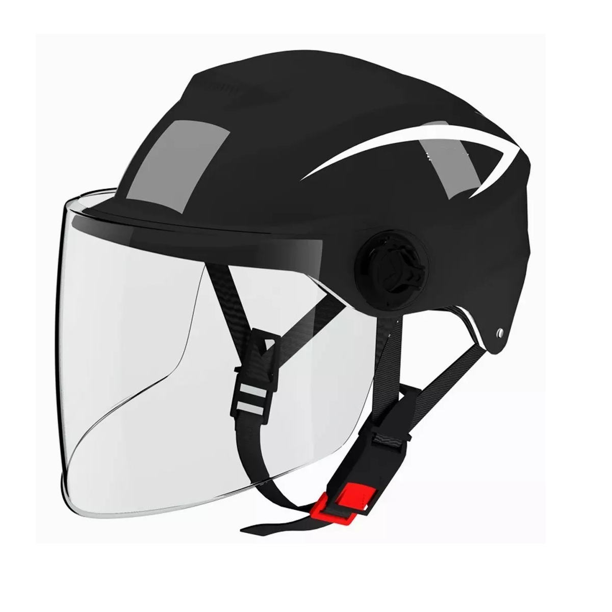 Casco para Usar con Motocicleta Eléctrica Eo Safe Imports ESI-10039 Negro a Prueba de Sol