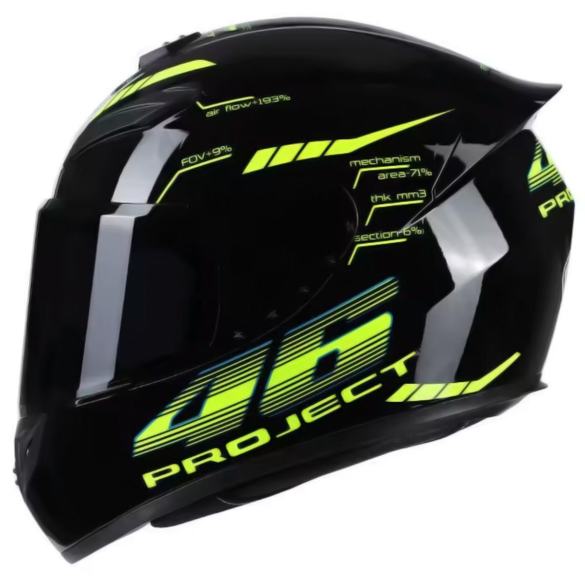 Casco Ventdepot Negro Talla Xl para Motociclista