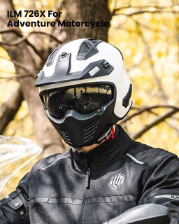 Foto 7 | Casco Ilm Blanco para Motociclista-Venta Internacional