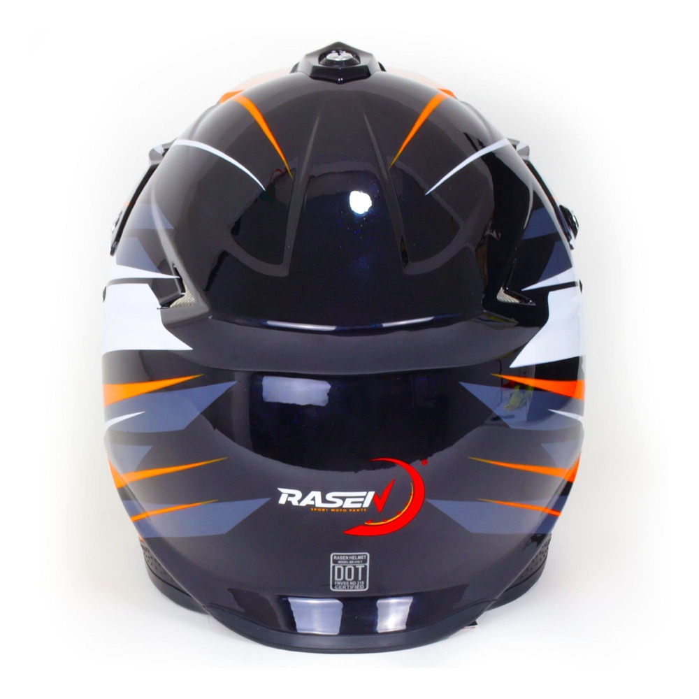 Foto 5 | Casco para Motociclista Rasen CAS-CRO-20001 Negro