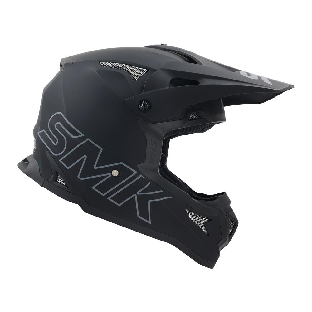 Casco Smk Allterra color Negro para Motociclista