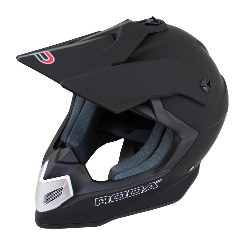 Foto 3 pulgar | Casco Roda Tornado Negro Mate Cross