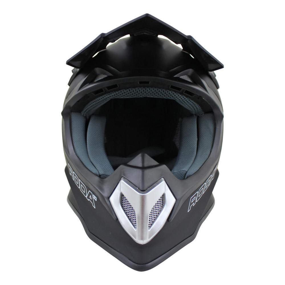 Foto 4 pulgar | Casco Roda Tornado Negro Mate Cross