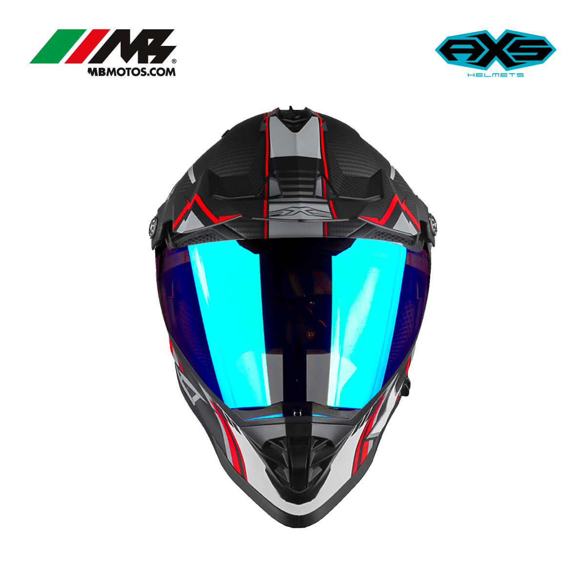 Foto 6 pulgar | Casco Para Motocicleta Axs Beretta Rojo
