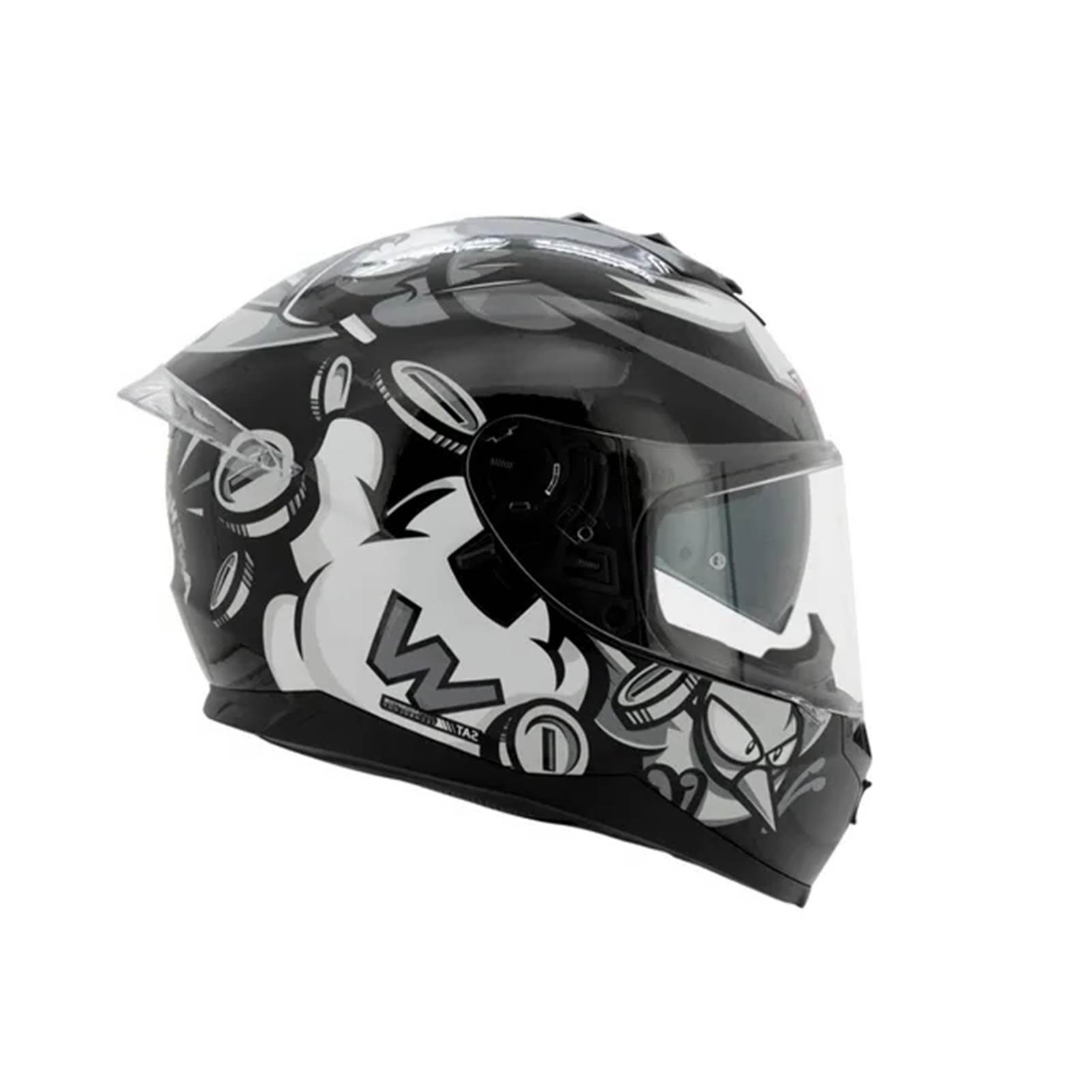 Foto 2 pulgar | Casco para Moto Shaft Pro 600 Antihero Integral talla S Gris