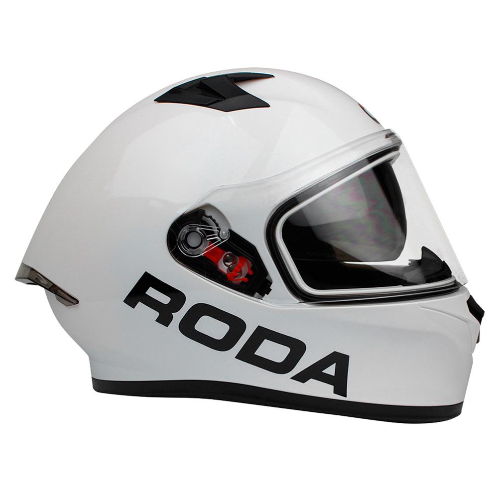 Foto 3 pulgar | Casco Integral para Moto Roda Course color Blanco Talla XL